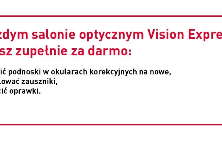 Czy w Vision Express naprawiają okulary? Sprawdź szczegóły serwisu