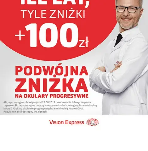 Vision Express ile lat tyle procent zniżki? Sprawdź aktualne rabaty!